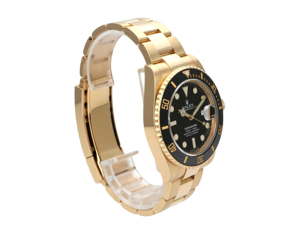 Rolex Submariner Date 41 Gelbgold 126618LN mit schwarzem Zifferblatt und 18 Karat Gelbgold Armband