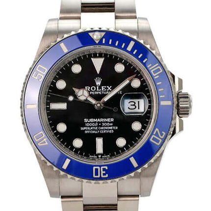 Rolex Submariner Date Weißgold 126619LB mit blauem Cerachrom-Bezel und schwarzem Zifferblatt, 41 mm