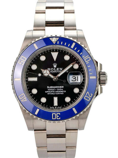 Rolex Submariner Date Weißgold 126619LB mit blauem Cerachrom-Bezel und schwarzem Zifferblatt, 41 mm