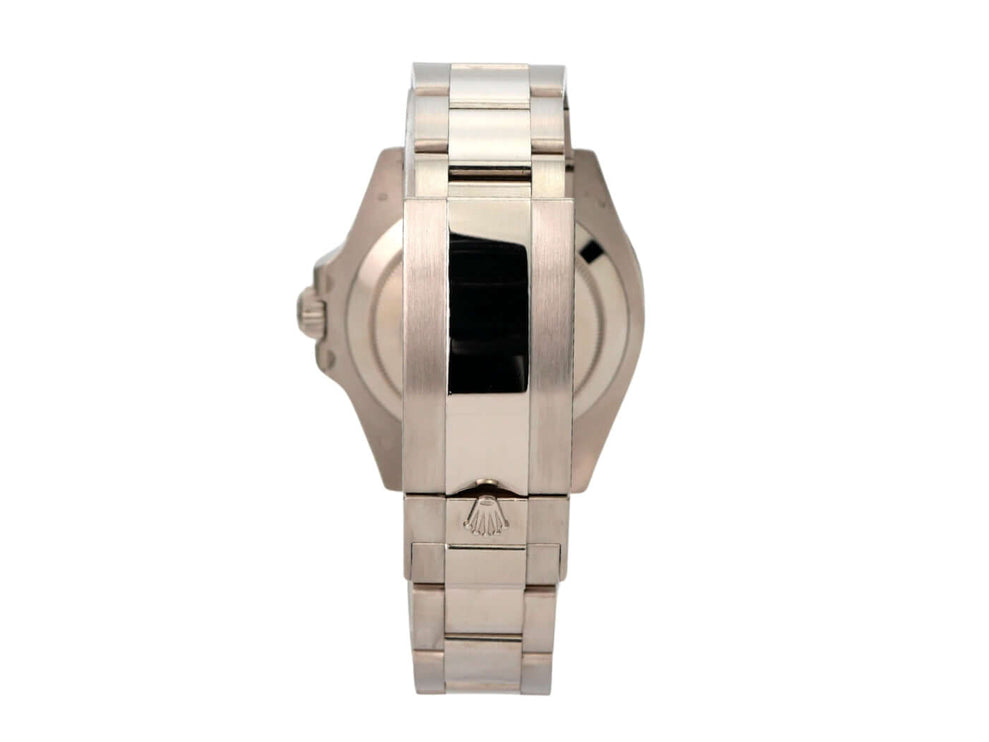 Rolex Submariner Date Weißgold 126619LB - Rückansicht mit 18 kt Weißgold Gehäuse und Oyster Armband.