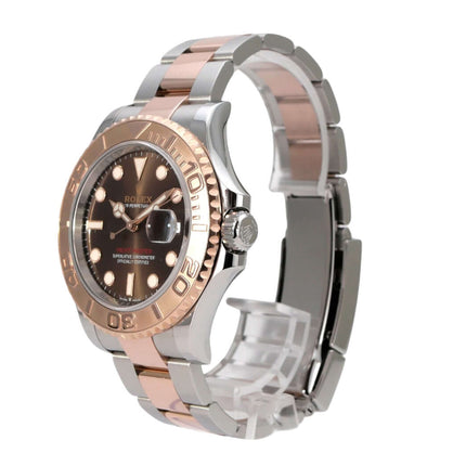 Rolex Yacht-Master 40 Oystersteel Everose-Gold 126621 Schoko Armbanduhr mit Edelstahl und Everose-Gold.