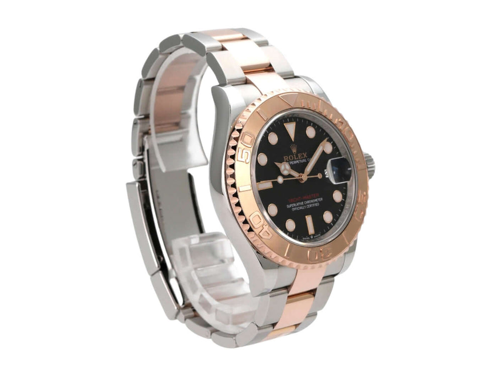 Rolex Yacht-Master 40 Oystersteel Everose-Gold 126621 Schwarz mit schwarzem Zifferblatt und Oystersteel-Armband