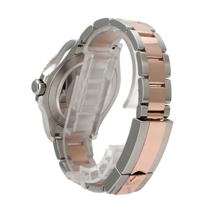 Rolex Yacht-Master 40 Oystersteel Everose-Gold 126621 Schwarz, Detailansicht des Armbands in Oystersteel und Everose-Gold.