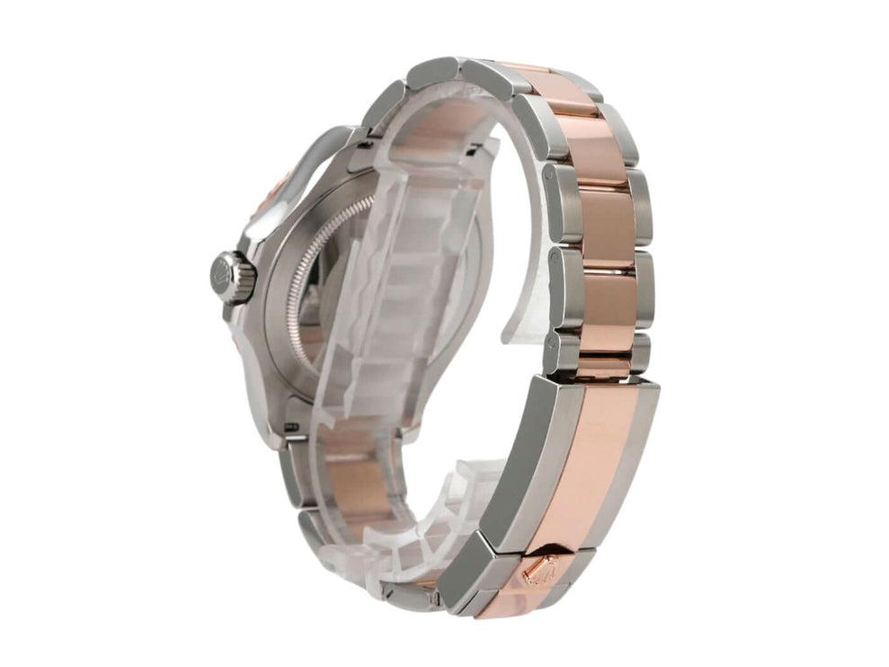 Rolex Yacht-Master 40 Oystersteel Everose-Gold 126621 Schwarz, Detailansicht des Armbands in Oystersteel und Everose-Gold.