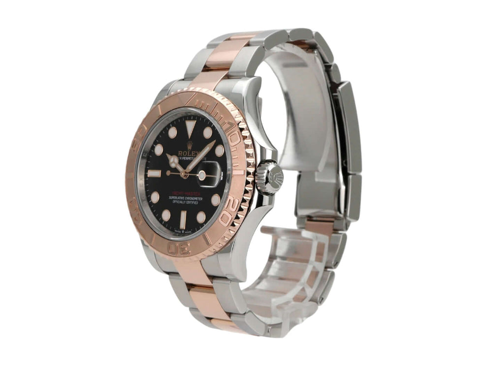 Rolex Yacht-Master 40 Oystersteel Everose-Gold 126621 Schwarz mit schwarzem Zifferblatt und Everose-Gold Lünette