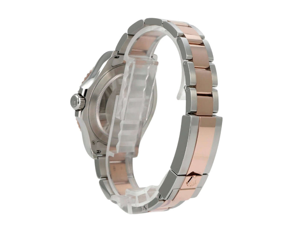 Rolex Yacht-Master 40 Oystersteel Everose-Gold 126621 Schwarz Armband Detailansicht von der Seite