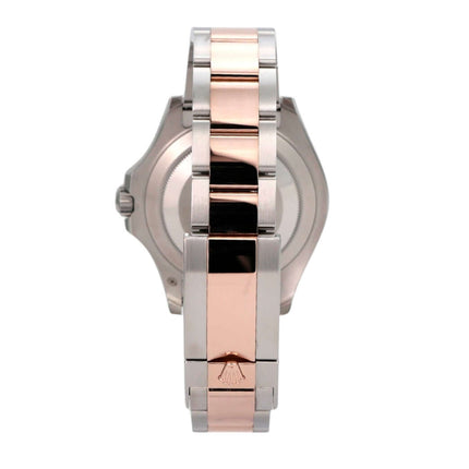 Rolex Yacht-Master 40 Oystersteel Everose-Gold 126621 Schwarz Armband von der Seite