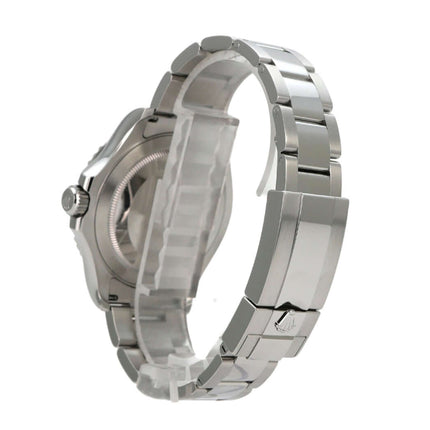 Rolex Yacht-Master 40 Oystersteel Platin 126622 Blau, seitliche Ansicht des Armbands aus Oystersteel.