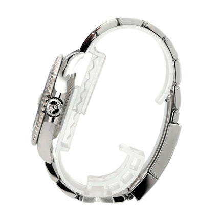 Rolex Yacht-Master 40 Oystersteel Platin 126622 Blau seitliche Ansicht des Armbands und Gehäuses