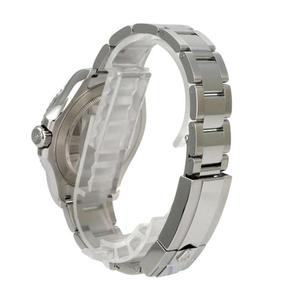 Rolex Yacht-Master 40 Oystersteel Platin 126622 Blau Detailaufnahme des Edelstahlarmbands