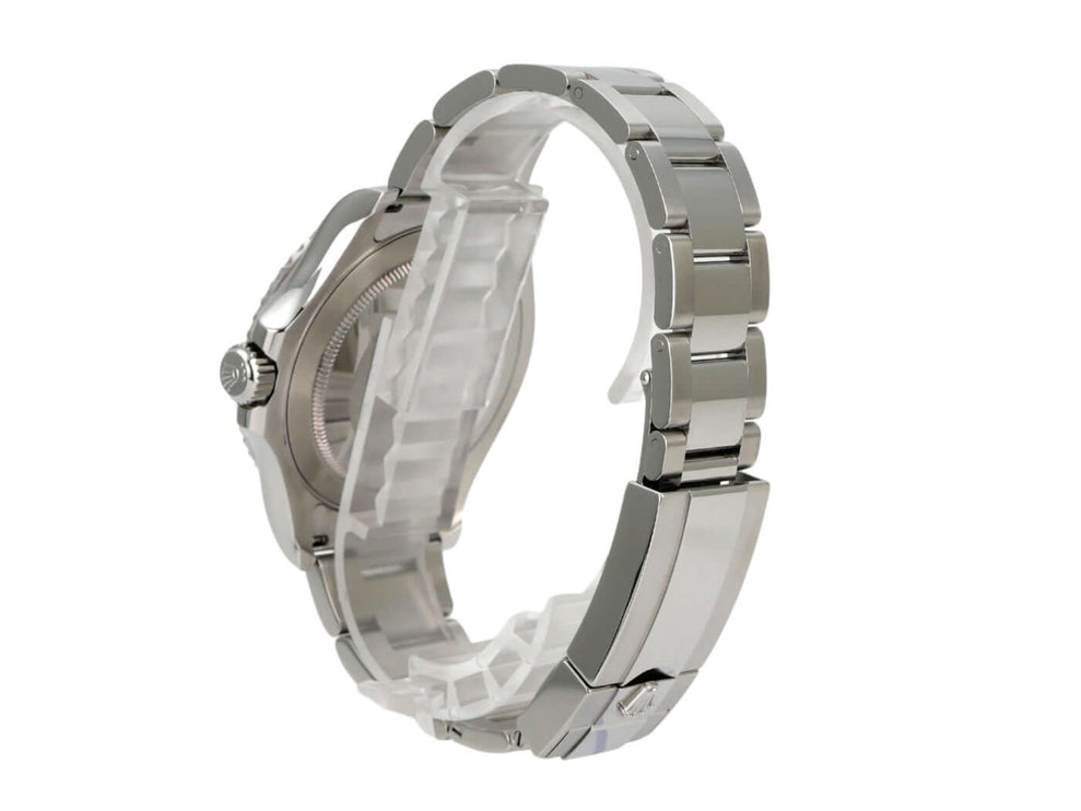 Rolex Yacht-Master 40 Oystersteel Platin 126622 Blau Detailaufnahme des Edelstahlarmbands