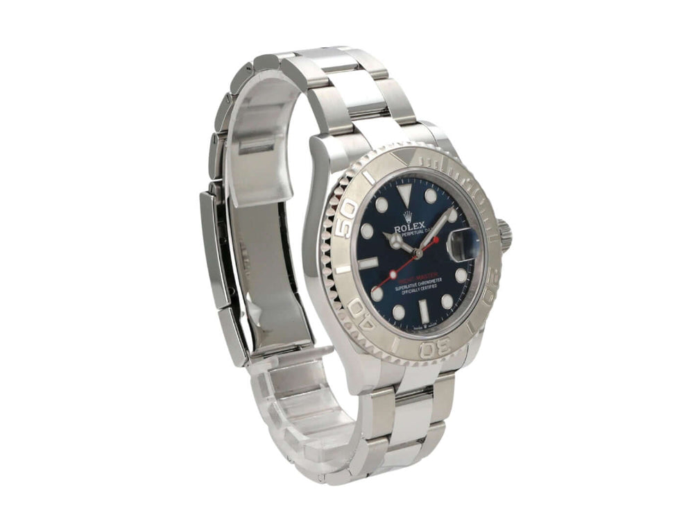 Rolex Yacht-Master 40 Oystersteel Platin 126622 Blau mit Edelstahlarmband und blauem Zifferblatt