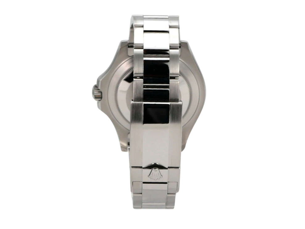 Rolex Yacht-Master 40 Oystersteel Platin 126622 Rhodium von hinten mit Oystersteel-Armband