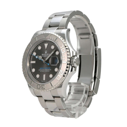 Rolex Yacht-Master 40 Oystersteel Platin 126622 Rhodium seitlich mit poliertem Edelstahlband