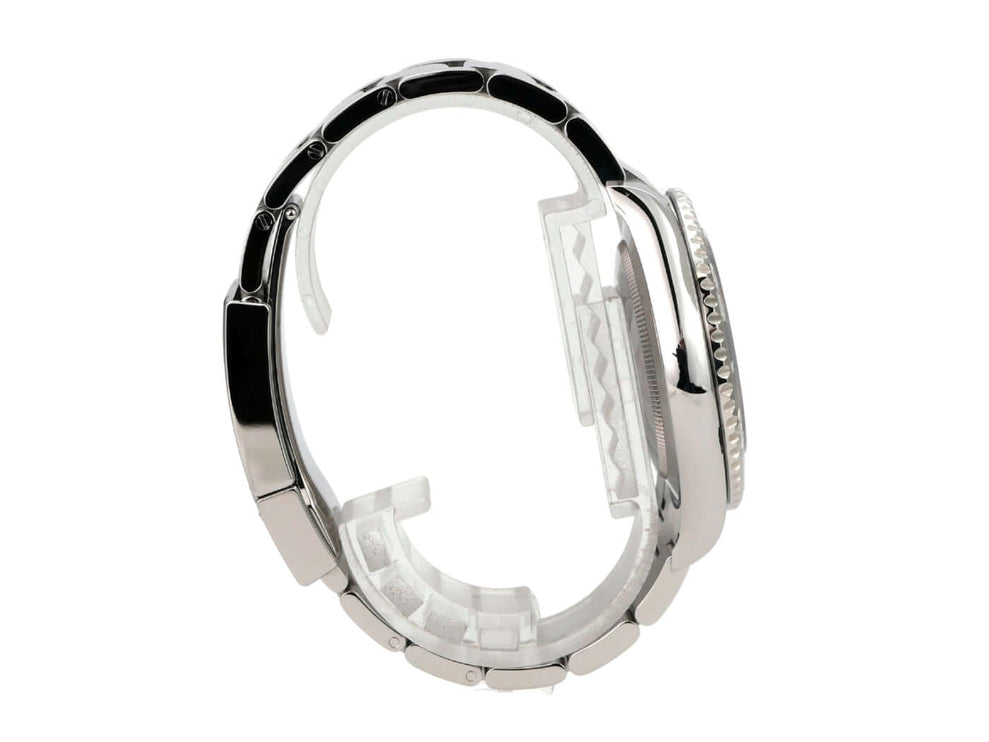 Rolex Yacht-Master 40 Oystersteel Platin 126622 Rhodium seitliche Ansicht des Gehäuses und Armbands