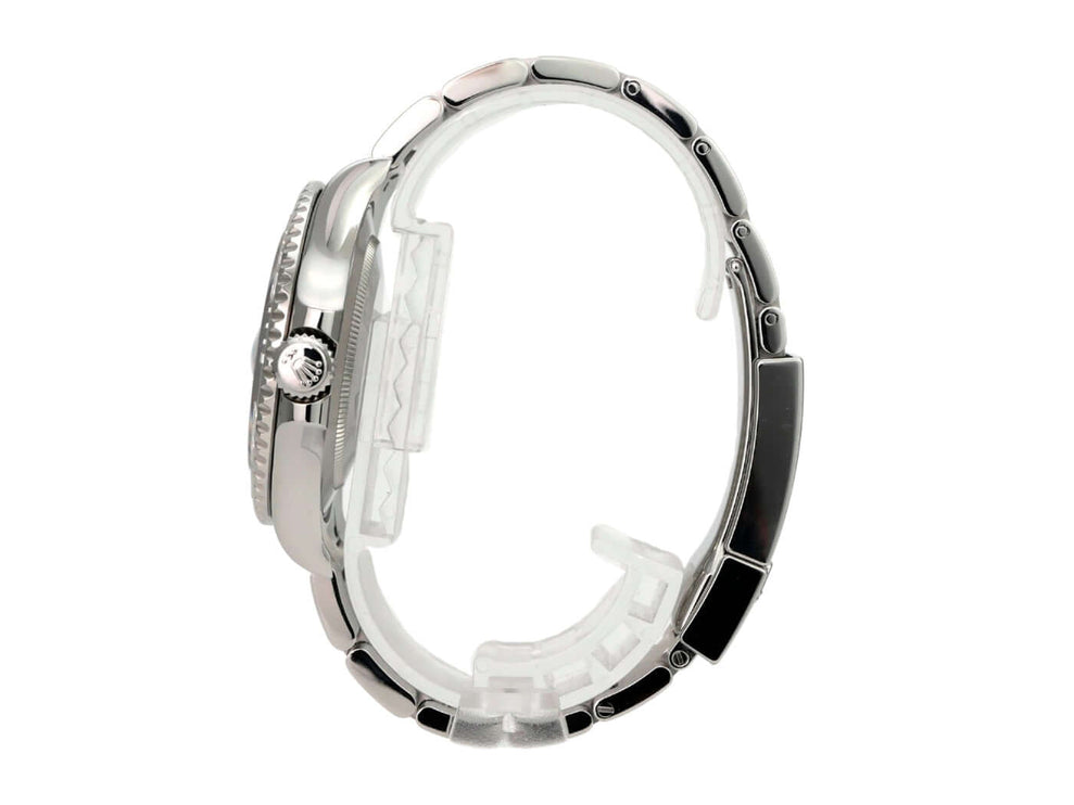 Rolex Yacht-Master 40 Oystersteel Platin 126622 Rhodium seitliche Ansicht des Gehäuses und Armbands