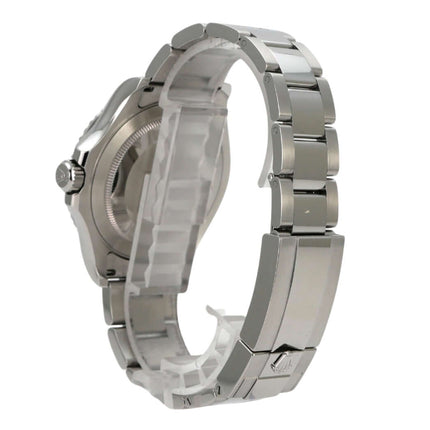 Rolex Yacht-Master 40 Oystersteel Platin 126622 Rhodium Uhr von der Seite mit Oystersteel-Armband.
