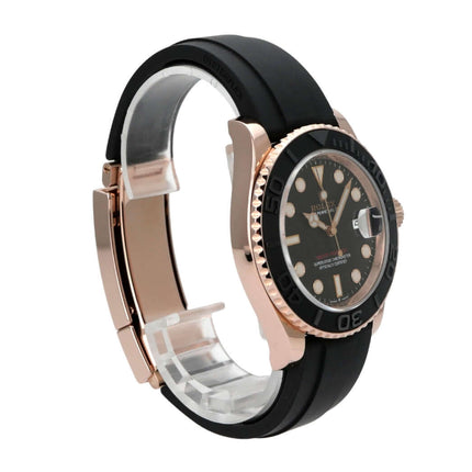 Rolex Yacht-Master 40 Everose-Gold 126655 mit schwarzem Zifferblatt und Oyster Kautschukband