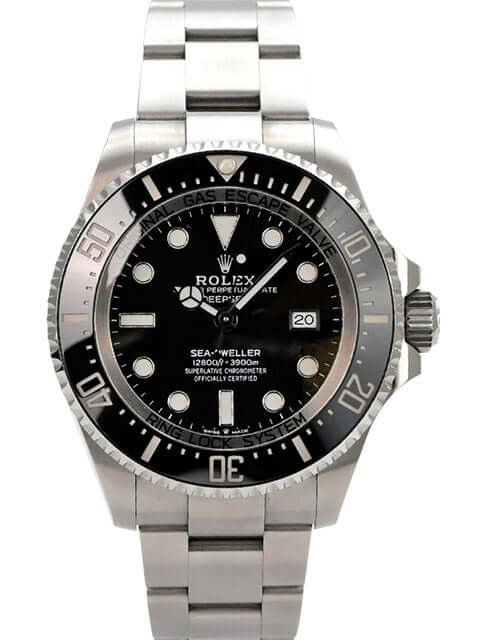 Rolex Sea-Dweller 126660 Deepsea aus Edelstahl mit schwarzem Zifferblatt, Keramiklünette und Oysterband