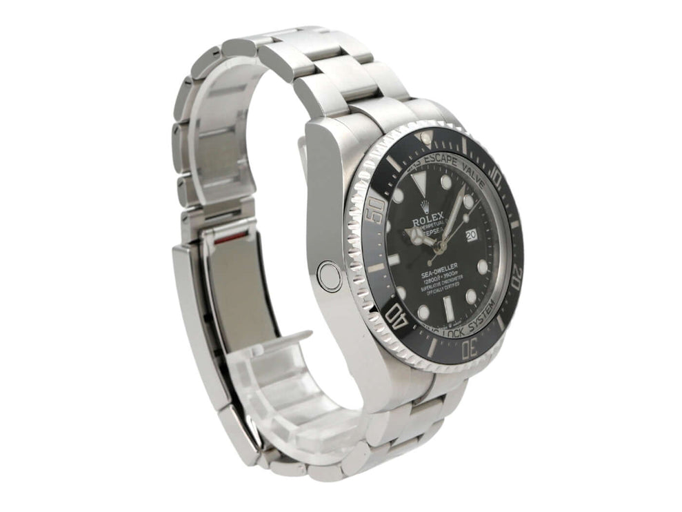 Rolex Sea-Dweller 126660 Deepsea aus Edelstahl mit schwarzem Zifferblatt und Oyster-Armband