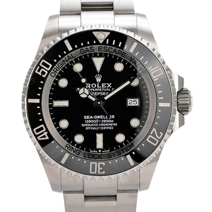 Rolex Sea-Dweller 126660 Deepsea, schwarze Taucheruhr aus Edelstahl mit Keramiklünette und Oyster-Band