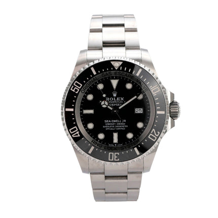 Rolex Sea-Dweller 126660 Deepsea aus 2022, Edelstahl, schwarzes Zifferblatt, 44 mm, Oyster-Band und Keramiklünette