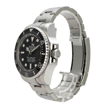 Rolex Sea-Dweller 126660 Deepsea aus Edelstahl, schwarzes Zifferblatt, Keramiklünette und Oysterband