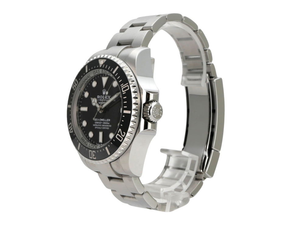 Rolex Sea-Dweller 126660 Deepsea aus Edelstahl, schwarzes Zifferblatt, Keramiklünette und Oysterband