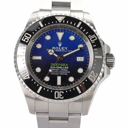 Rolex Sea-Dweller Deepsea 126660 D-Blue Uhr, Edelstahl, blaues Zifferblatt, Keramik Lünette, Heliumventil, Oysterband.
