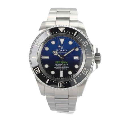Rolex Sea-Dweller Deepsea 126660 D-Blue, Edelstahl-Gehäuse, 44 mm, Oyster-Band, blaues/schwarzes Zifferblatt, 2019 Modell.