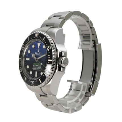 Rolex Sea-Dweller Deepsea 126660 D-Blue Edelstahl Uhr mit hellem Zifferblatt und Oyster Band