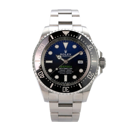 Rolex Sea-Dweller Deepsea 126660 D-Blue, schwarzes Zifferblatt, Edelstahl, 44 mm, Taucheruhr