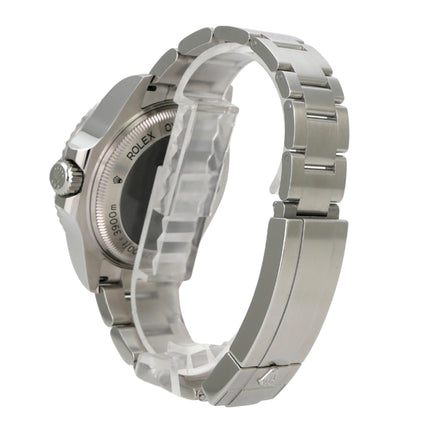 Rolex Sea-Dweller Deepsea 126660 D-Blue aus Edelstahl mit Oyster-Band und Heliumventil, Rückansicht