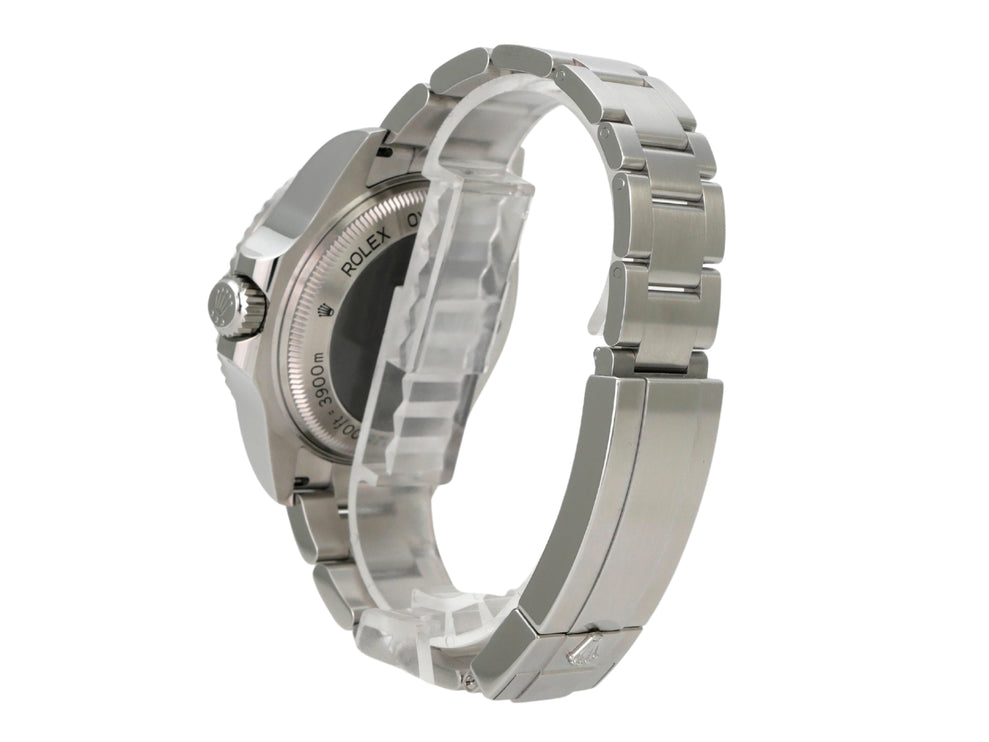 Rolex Sea-Dweller Deepsea 126660 D-Blue aus Edelstahl mit Oyster-Band und Heliumventil, Rückansicht