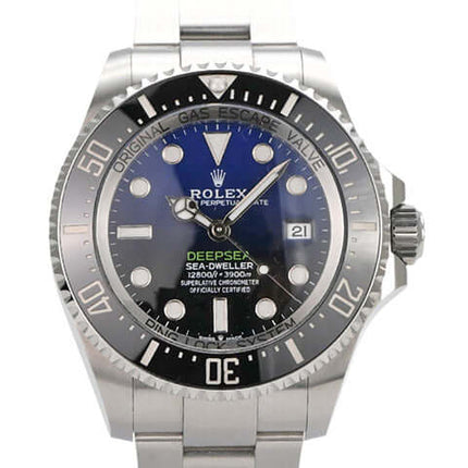 Rolex Sea-Dweller Deepsea 126660 D-Blue aus 2023, Edelstahl, schwarzer Keramiklünette, blau-schwarzes Zifferblatt