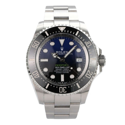 Rolex Sea-Dweller Deepsea 126660 D-Blue 2023, Edelstahl, 44 mm, schwarzes/blaues Zifferblatt, Heliumventil