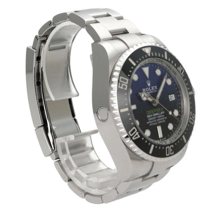 Rolex Sea-Dweller Deepsea 126660 D-Blue Herrenuhr aus Edelstahl mit blau-schwarzem Zifferblatt und Keramiklünette