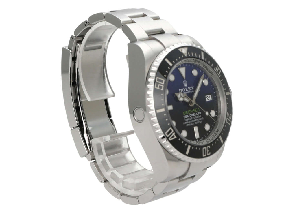 Rolex Sea-Dweller Deepsea 126660 D-Blue Herrenuhr aus Edelstahl mit blau-schwarzem Zifferblatt und Keramiklünette