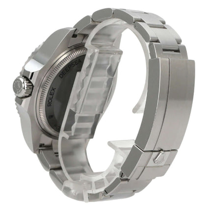 Rolex Sea-Dweller Deepsea 126660 D-Blue aus 2023, Edelstahlgehäuse und Oysterband, Seitenansicht
