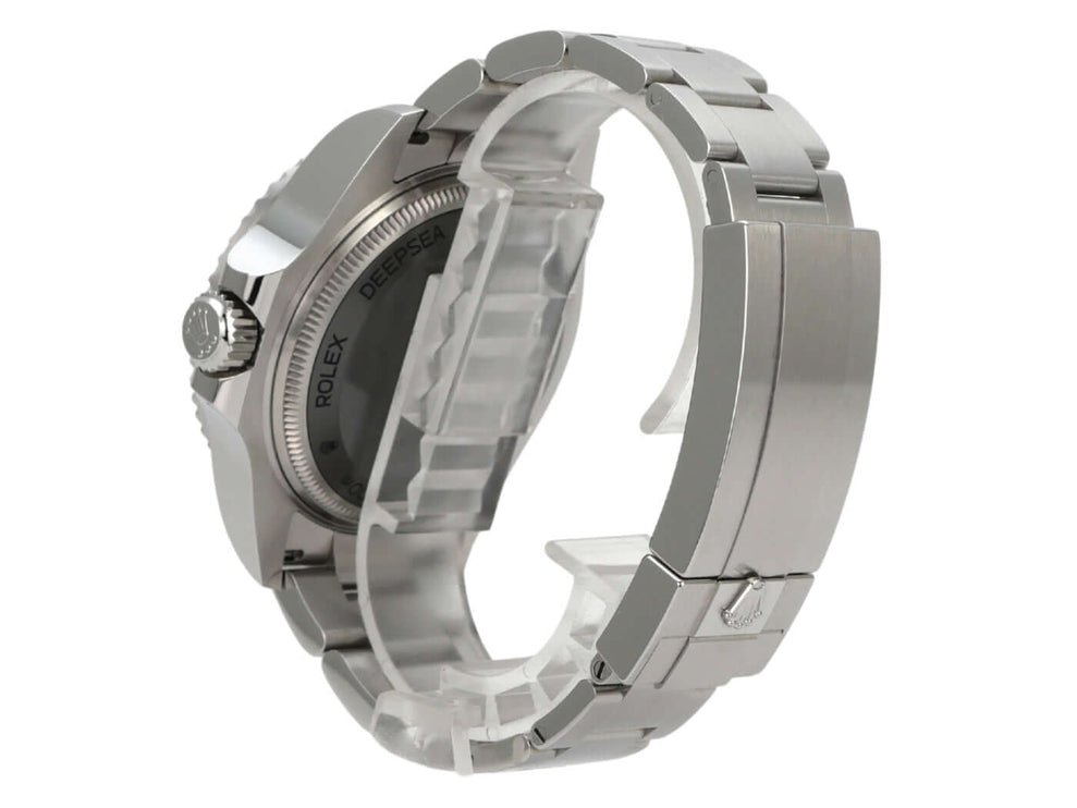 Rolex Sea-Dweller Deepsea 126660 D-Blue aus 2023, Edelstahlgehäuse und Oysterband, Seitenansicht