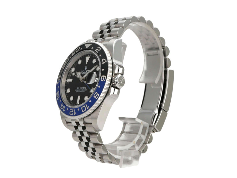 Rolex GMT-Master II 126710BLNR Edelstahl, 40mm, schwarzes Zifferblatt, Jubile-Armband, 2022 Modell