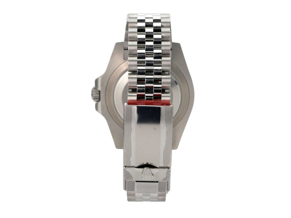 Armband der Rolex GMT-Master II Edelstahl 126710BLNR mit Sicherheitsfaltschließe und Jubilé-Design.