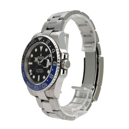 Rolex GMT-Master II Edelstahl 126710BLNR Oyster-Band detailaufnahme des uhrenarmbands