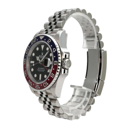 Rolex GMT-Master II Edelstahl 126710BLRO Uhr mit blau-roter Keramiklünette und Jubilee-Armband