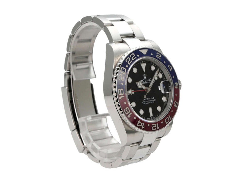 Rolex GMT-Master II Edelstahl 126710BLRO Oyster-Band mit poliertem und satiniertem Edelstahlarmband