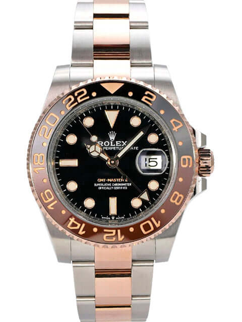 Rolex GMT-Master II Edelstahl Everose-Gold 126711CHNR mit schwarzem Zifferblatt und 18 kt Everose-Gold Lünette