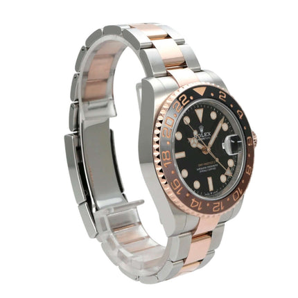 Rolex GMT-Master II Edelstahl Everose-Gold 126711CHNR mit poliertem und satiniertem Gehäuse.