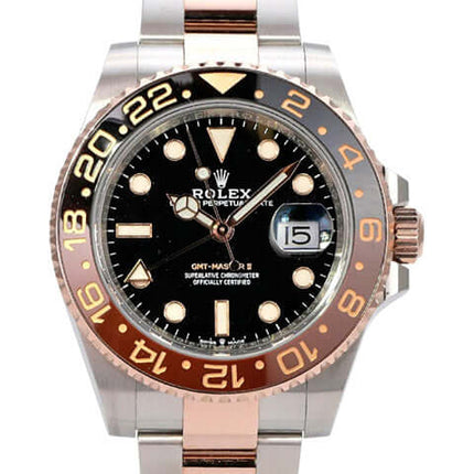 Rolex GMT-Master II Edelstahl Everose-Gold 126711CHNR mit schwarzem Zifferblatt und Everose-Lünette