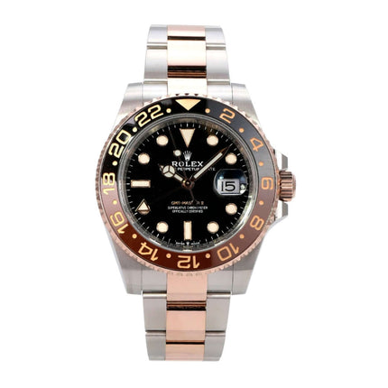 Rolex GMT-Master II Edelstahl Everose-Gold 126711CHNR mit schwarzem Zifferblatt und schwarzer Lünette
