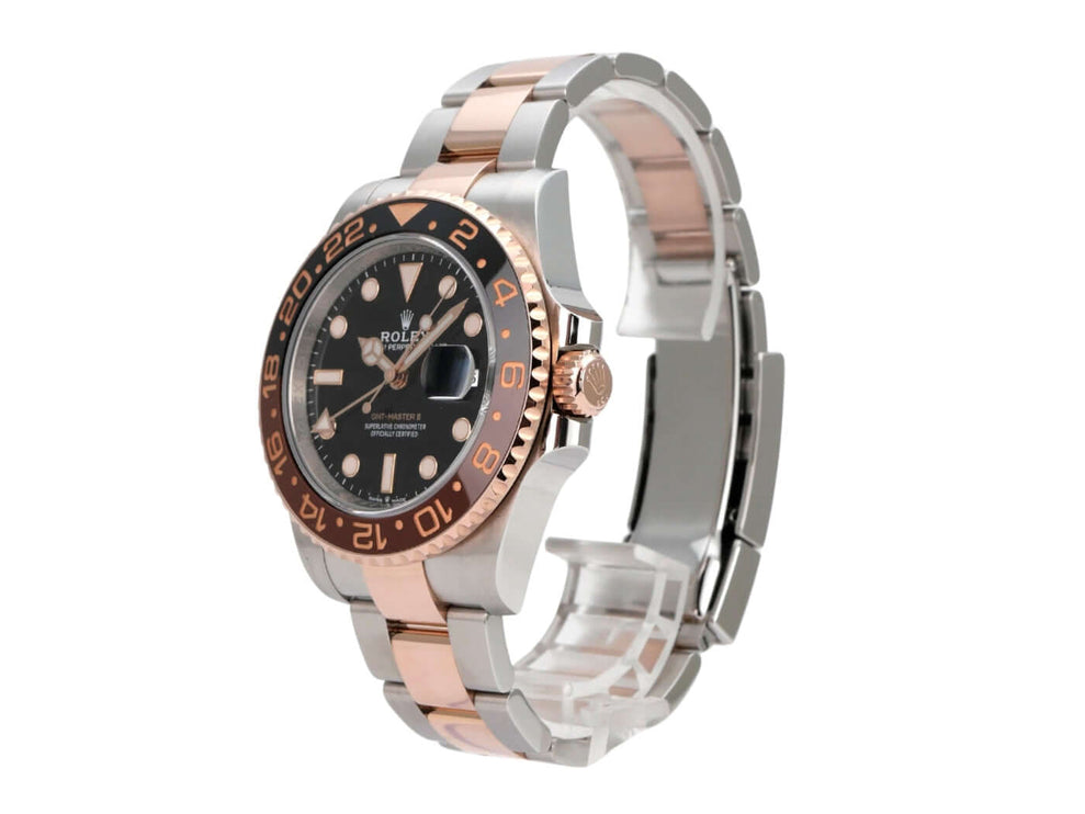 Rolex GMT-Master II Edelstahl Everose-Gold 126711CHNR, schwarze Lünette, Oyster-Armband